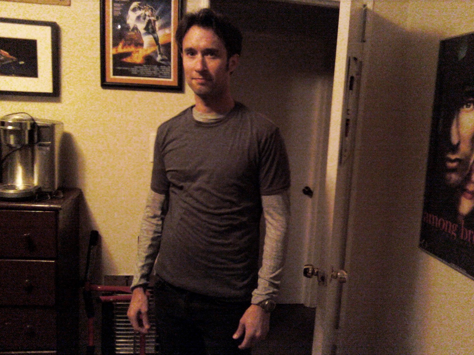 Matt Mercer Trying On Various Outfits (notice The Layers) - Photo By Julius Galacki