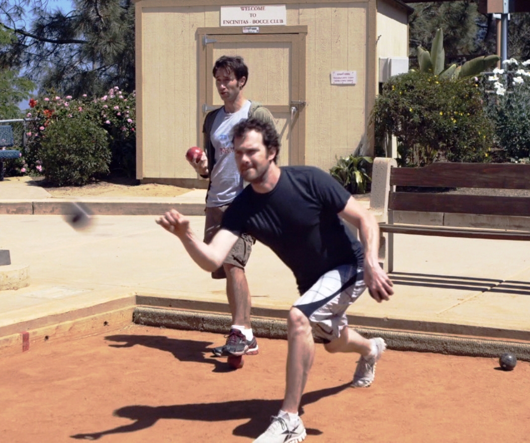 Ray Tosses The Ball Which Dave's Will Knock Away - Screen Shot