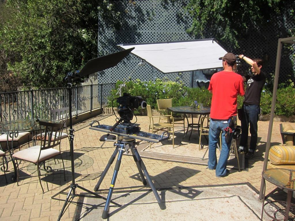 Setting Up For The Cafe / Ice Cream Eating Scene (a Deleted Scene From The Finished Movie) - Photo By Swati Srivastava