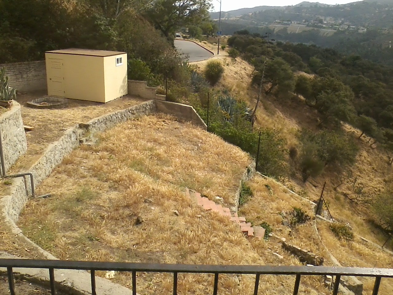 The Side Of The House Where We'd Stage The Final Night Scene ... Wild Enough To Look Like We Were In The Hills But Very Close To Electricity And The Crafts Services Table - Photo By JG
