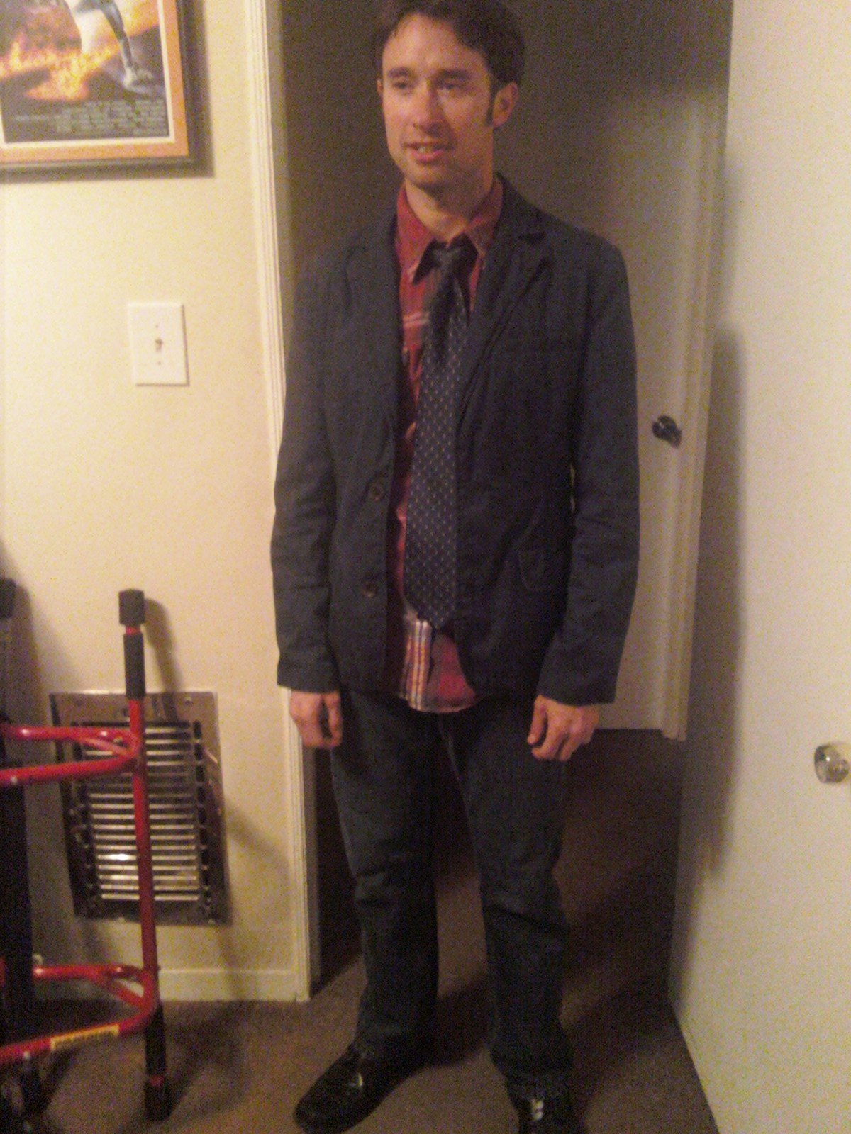 Matt Mercer Trying On Various Outfits (notice The Layers) - Photo By Julius Galacki