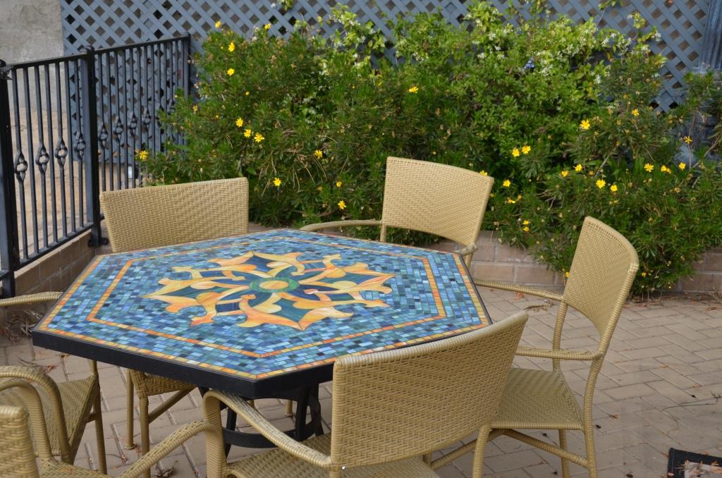 One Of The Tables On The Deck With The View Of Griffith Park.  But Just Moved Over, It Could Be A Table At An Outdoor Cafe - Used In The Deleted Ice Cream Eating Scene - Photo By Julius Galacki
