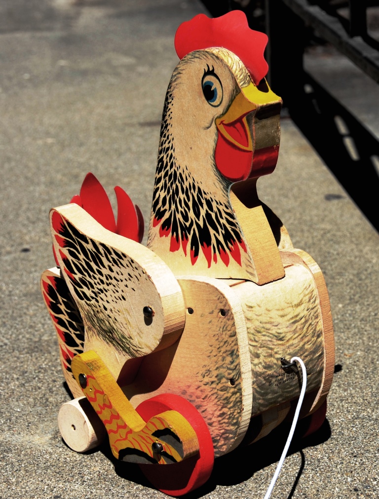 The Chicken Mascot Was The Same Pull Toy I Had As A Baby (though This One Came From E-bay), Also Used As Set Dressing In Ray's Bedroom, Photo By JG