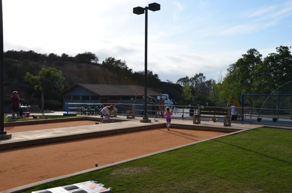 View Of The Bocci Court Where Approximately Cooper Set Up Our Camera - Photo By Julius Galacki