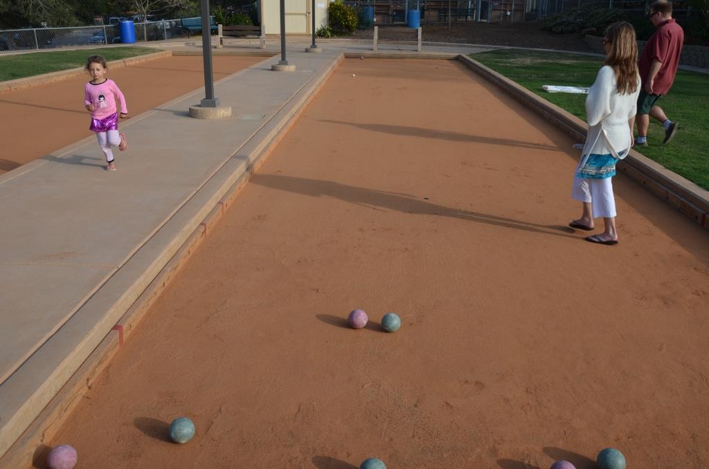 I Needed A Sport Where Balls Hit Each Other Like Small Versions Of The Planets And Stars - And Unlike The Bocci Court In LA, This One Is Quite Handsome - Photo By Julius Galacki