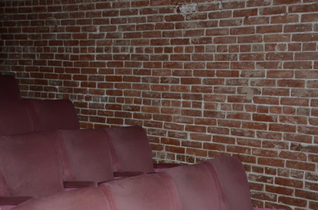 A Typical 99 Seat Live Theatre In LA With An Exposed Brick Wall That Would Have To Be Blocked Off From The Camera's View By Lighting And Framing - Photo By Julius Galacki