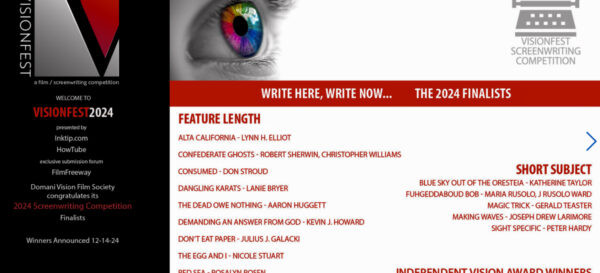 VisionFest 2024 - list of Finalists